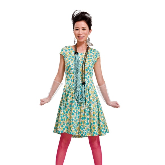 Vintage-Inspired Cotton Candy Polka Dot Dress - Picture 3 of 3